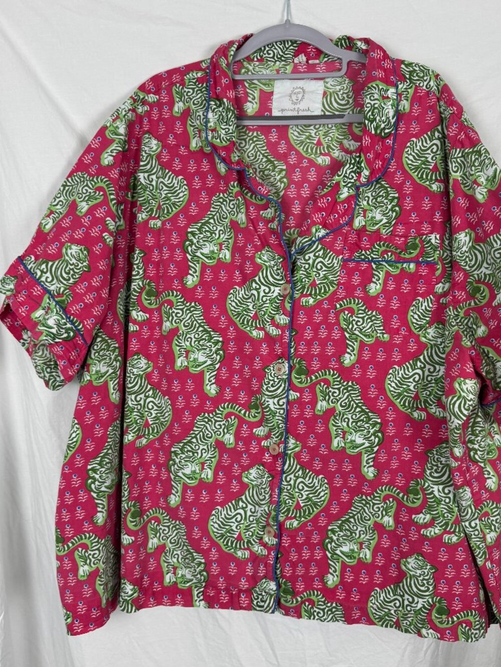 Printfresh 6X Pink Bagheera print short sleeve/shorts PJs set